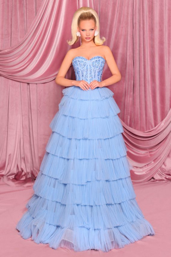 Rhonda Dress by Nicoletta NC1045  ElissaJay Boutique