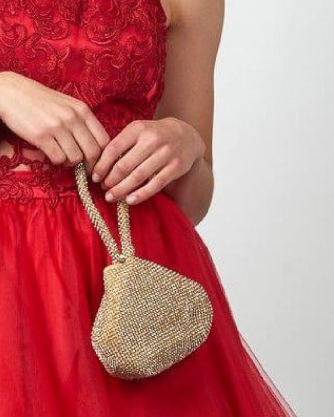 Gold Diamante Wristlet Bag ElissaJay Boutique