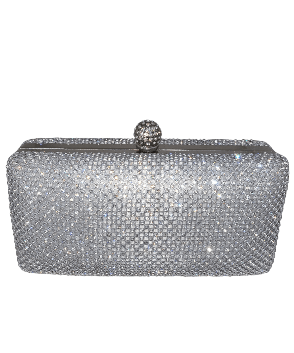 Sophie Silver Diamante Bag - ElissaJay Boutique