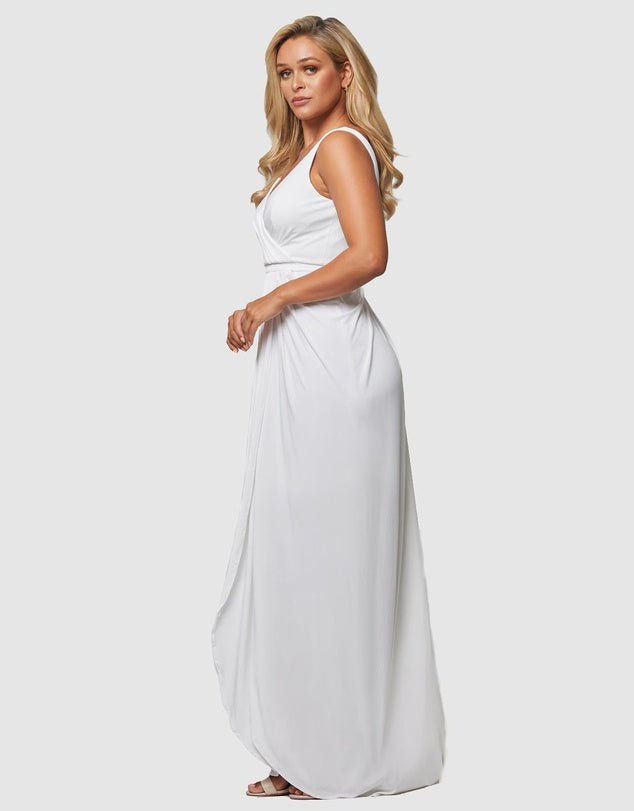 Bianca Dress In Vintage White By Tania Olsen TO72 - ElissaJay Boutique