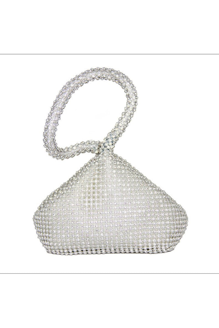 Silver Diamante Wristlet Bag - ElissaJay Boutique