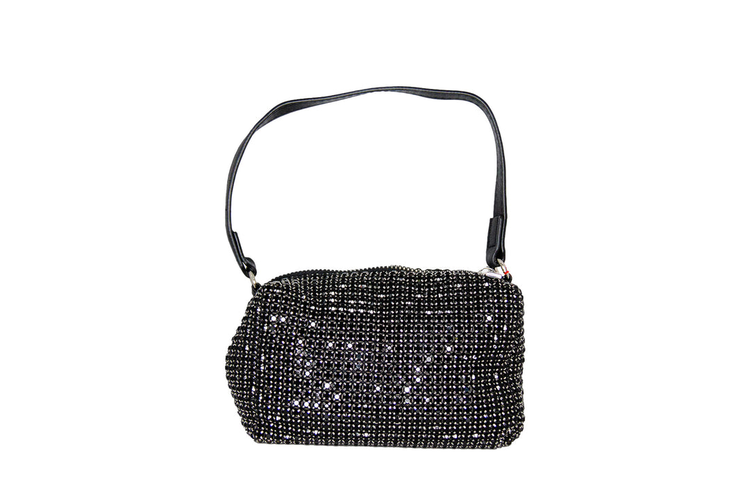 Cara Black Sparkle Handle Bag - ElissaJay Boutique