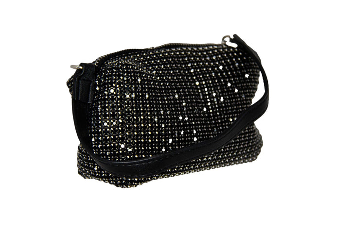 Cara Black Sparkle Handle Bag - ElissaJay Boutique