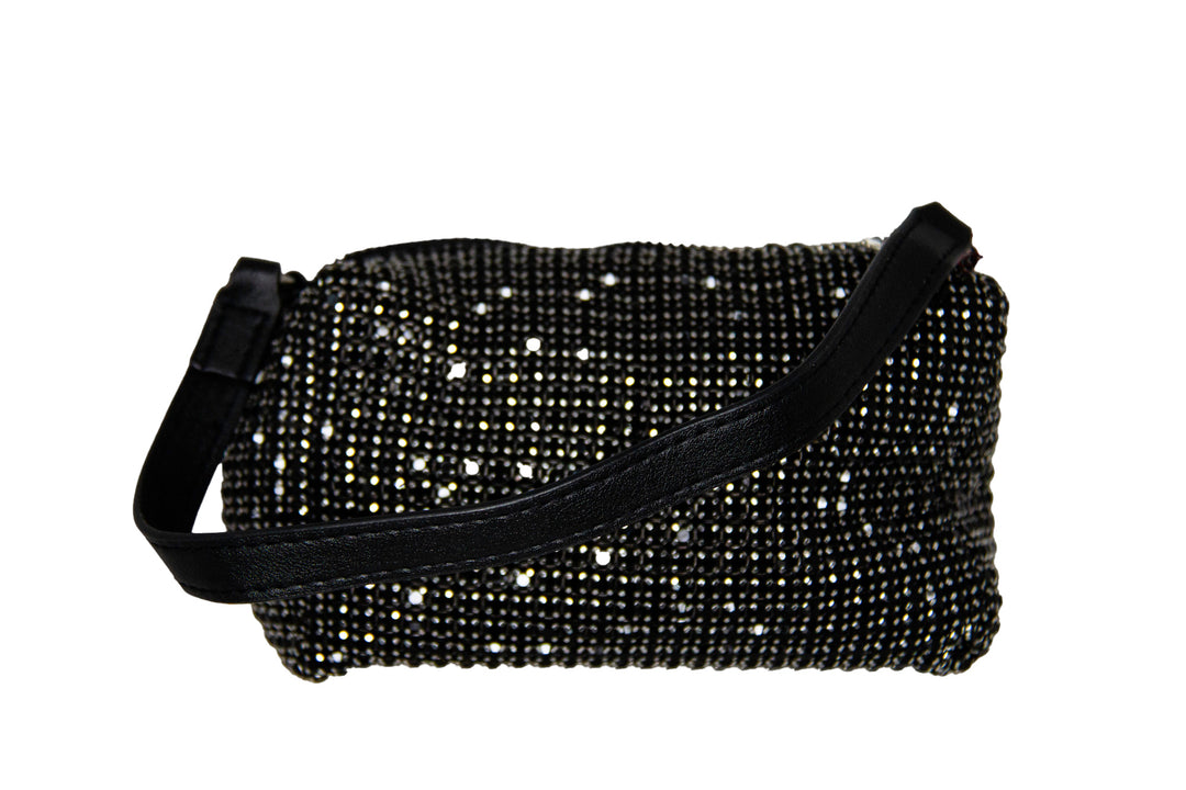 Cara Black Sparkle Handle Bag - ElissaJay Boutique