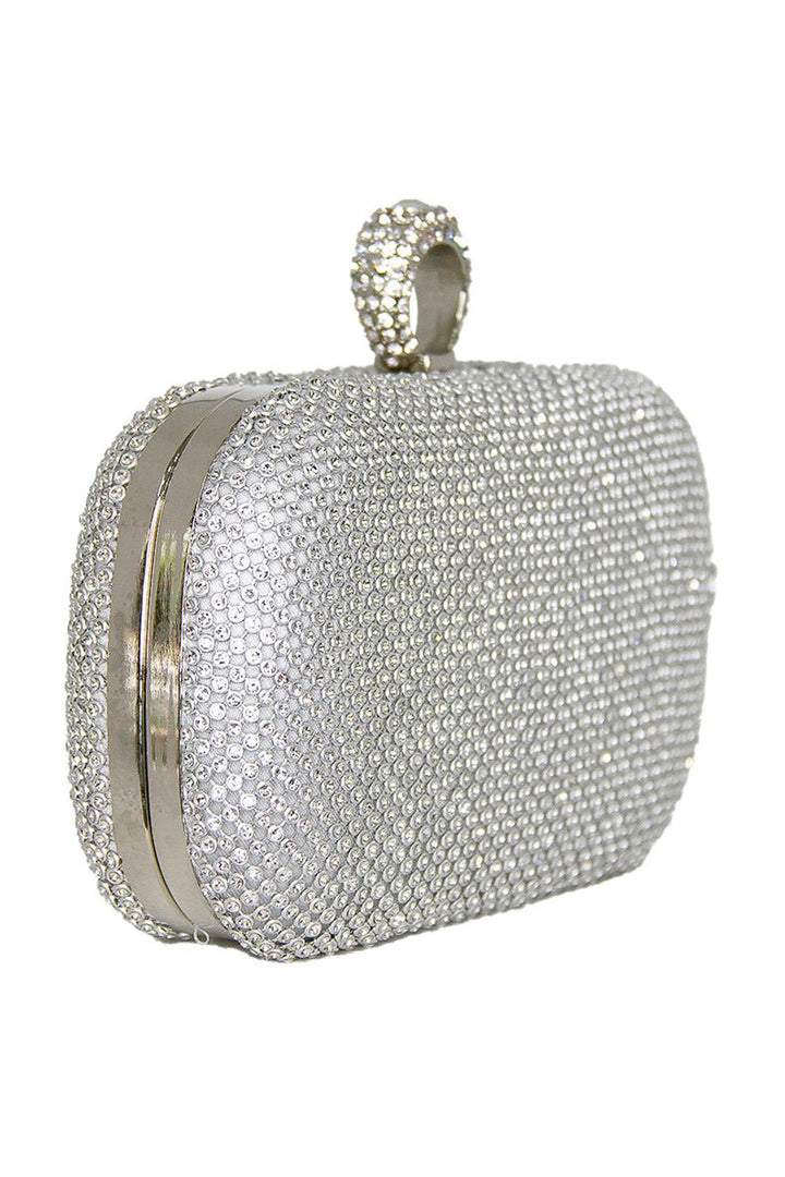 Mimi Silver Ring Clutch - ElissaJay Boutique