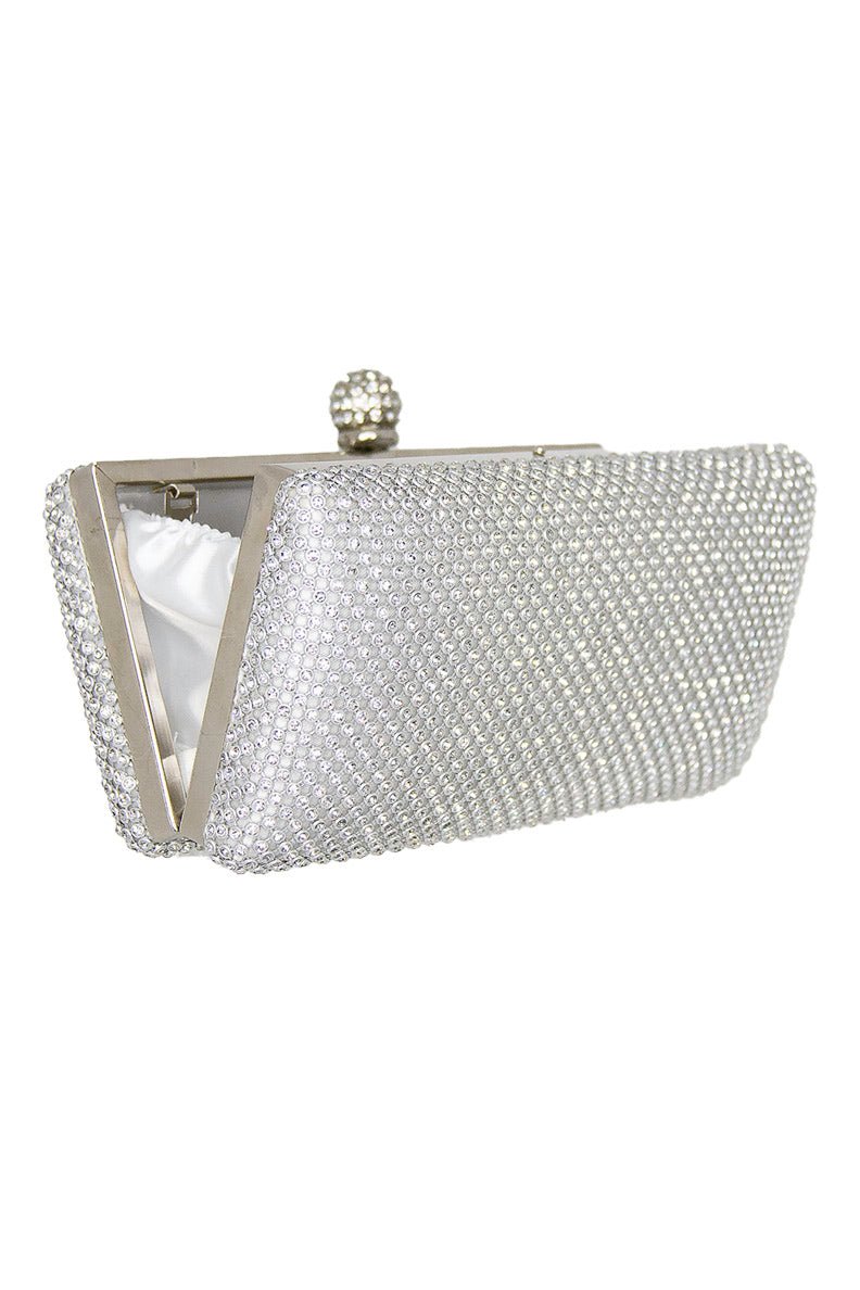 Sophie Silver Diamante Bag – ElissaJay Boutique