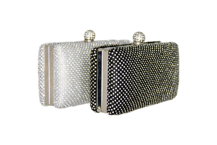 Sophie Silver Diamante Bag - ElissaJay Boutique