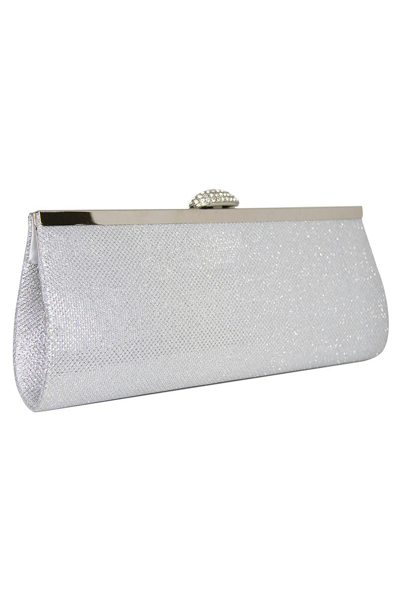 Belle Clutch in Silver - ElissaJay Boutique