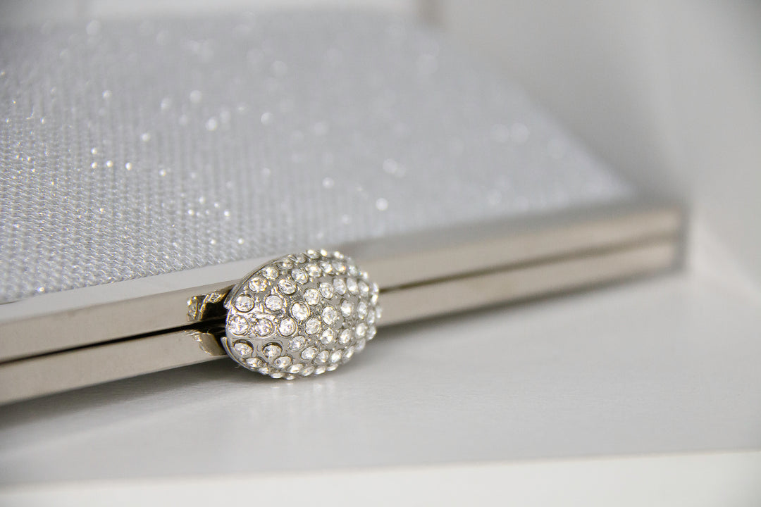 Belle Clutch in Silver - ElissaJay Boutique