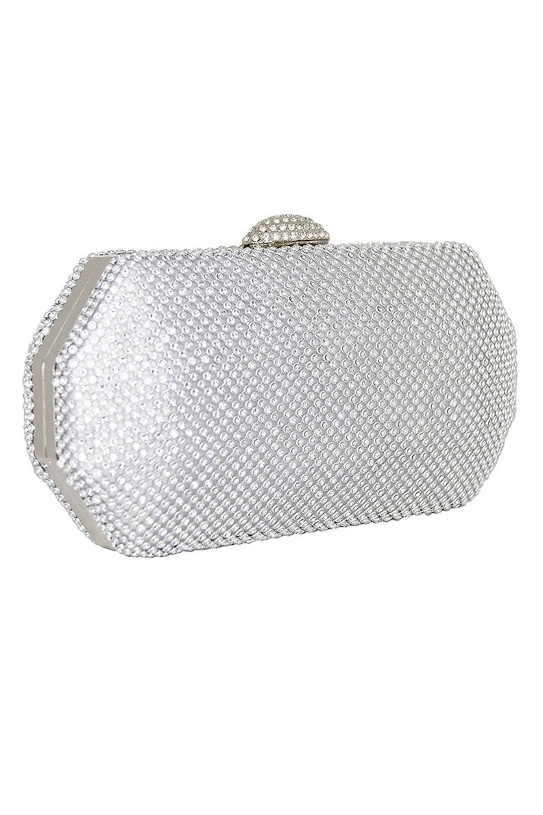 Reese Silver Clutch - ElissaJay Boutique