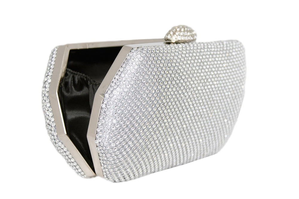 Reese Silver Clutch - ElissaJay Boutique