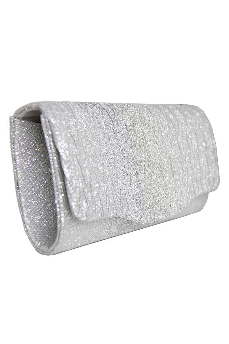 Paige Silver Clutch - ElissaJay Boutique