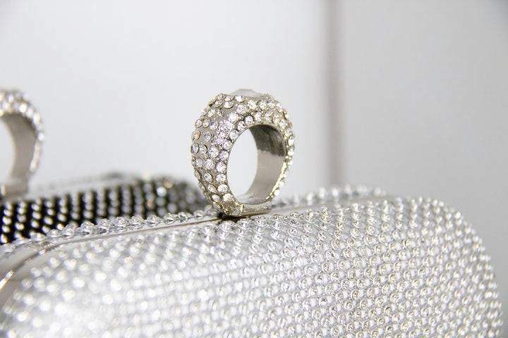 Mimi Silver Ring Clutch - ElissaJay Boutique