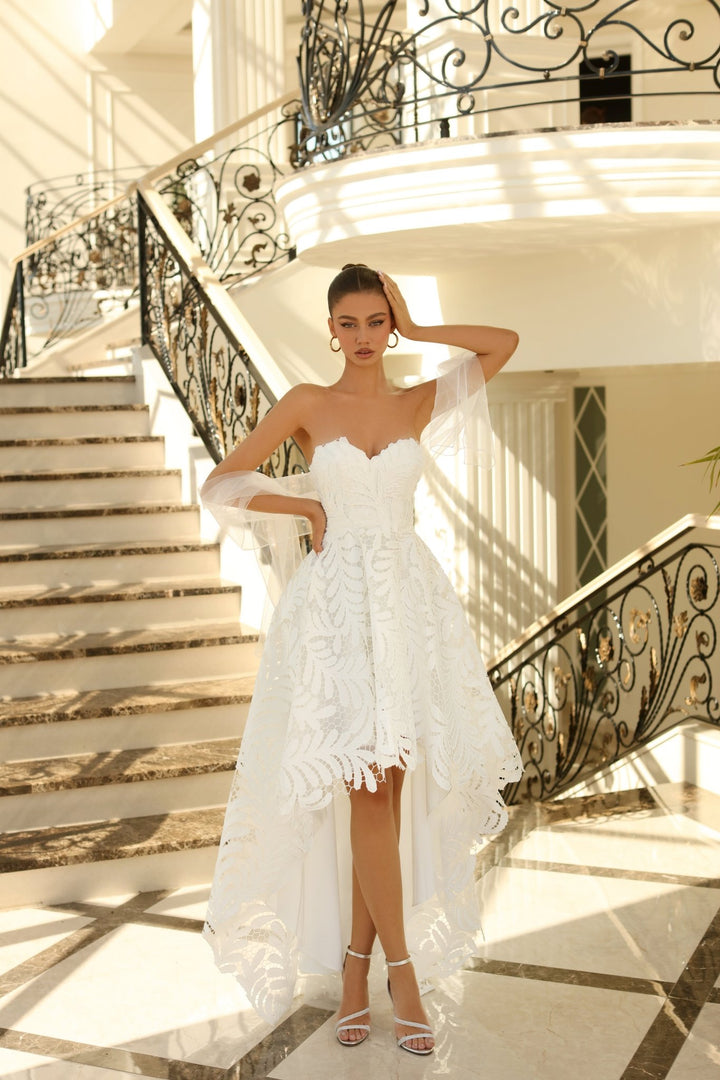 Bethany Dress in Ivory by Nicoletta NC1037 - ElissaJay Boutique