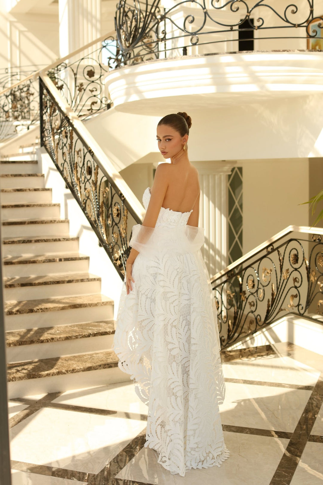 Bethany Dress in Ivory by Nicoletta NC1037 - ElissaJay Boutique