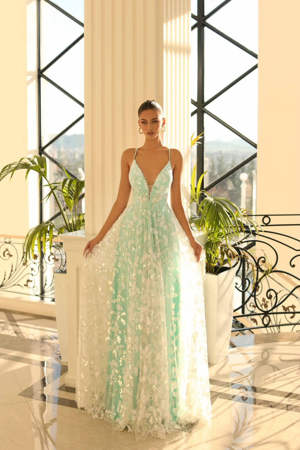 Lydia Dress by Nicoletta NC1070 - ElissaJay Boutique