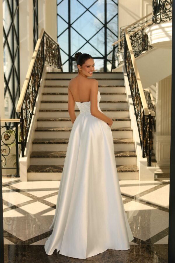 Georgie Dress in Ivory by Nicoletta NC1076 - ElissaJay Boutique