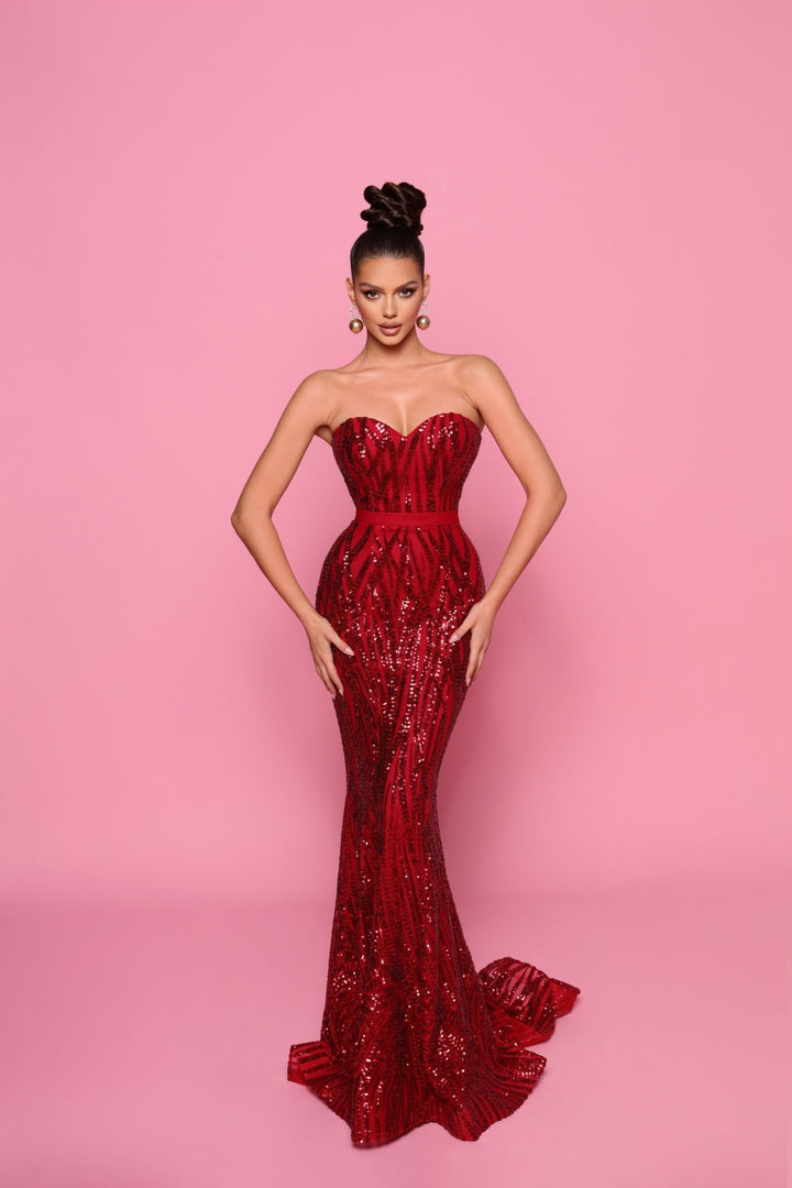 Lara Dress by Nicoletta NP174 - ElissaJay Boutique