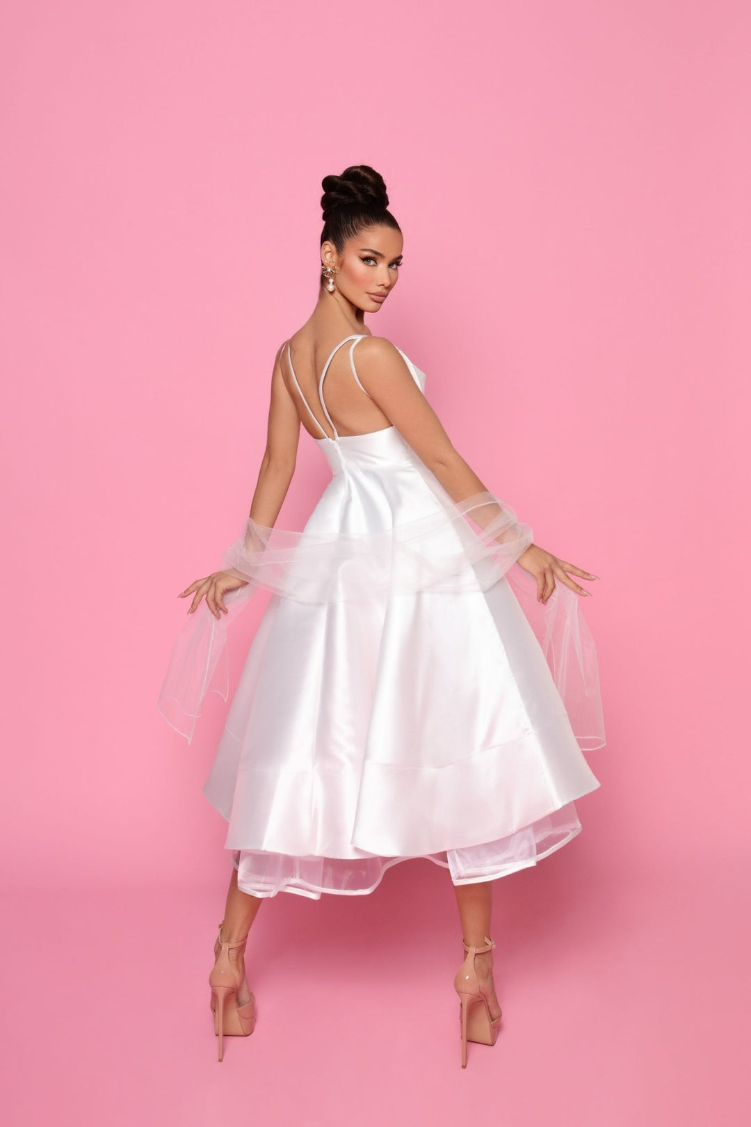 Etta Dress in Ivory by Nicoletta NP175 - ElissaJay Boutique
