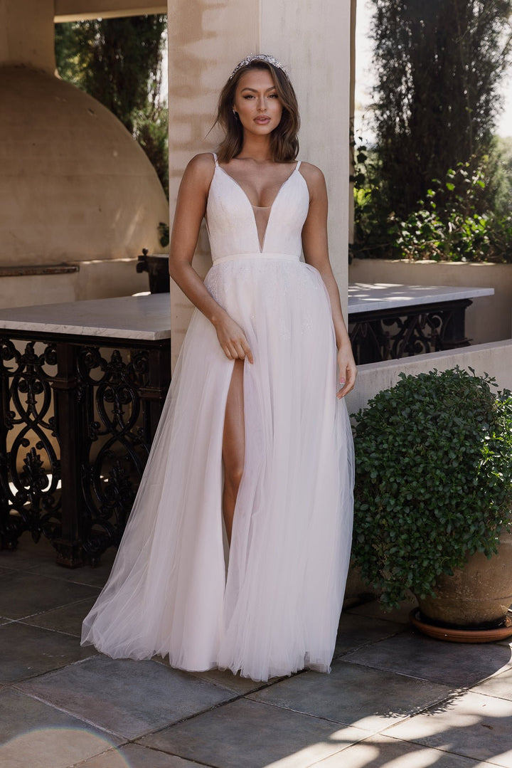 Kiri Dress in White by Tania Olsen PO930 - ElissaJay Boutique