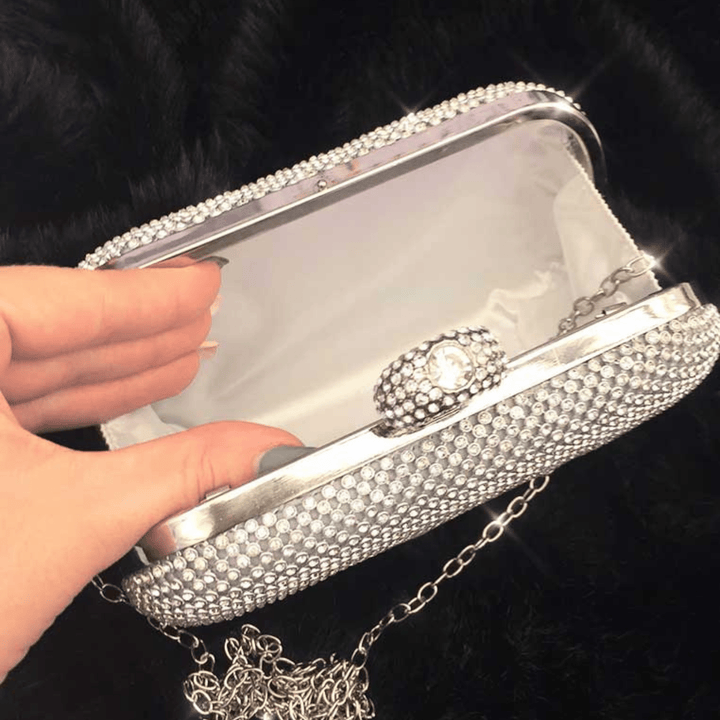 Mimi Silver Ring Clutch - ElissaJay Boutique