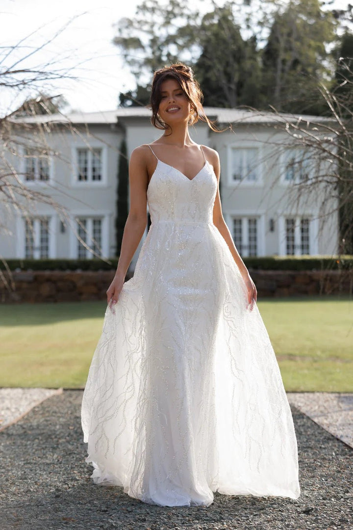 Cassia Dress in Vintage White by Tania Olsen PO2302 - ElissaJay Boutique