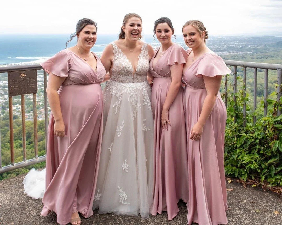 Charmeuse Bridesmaids Dresses