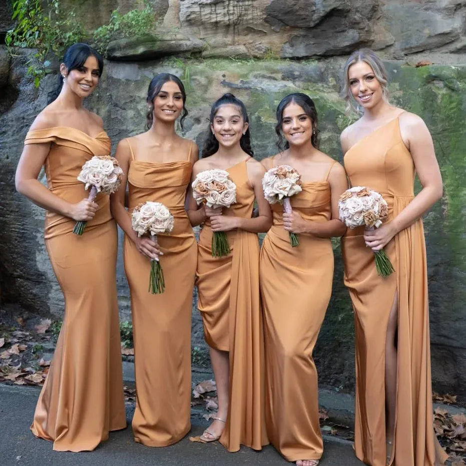 SOFT SUITING BRIDESMAID DRESSES
