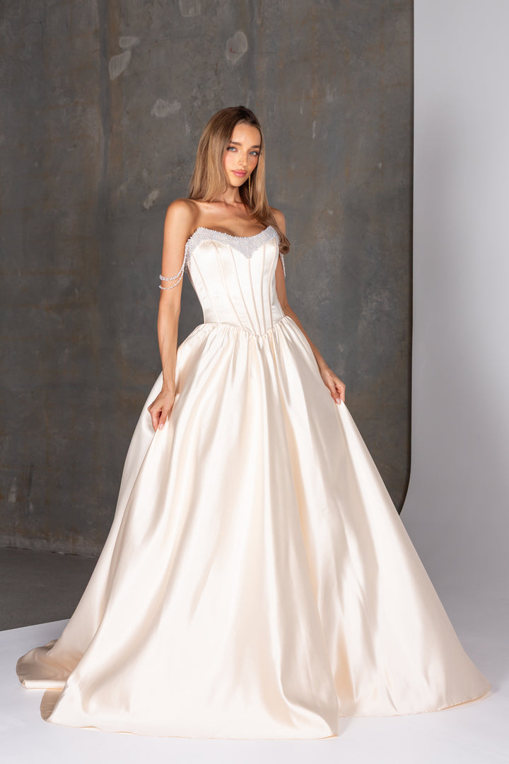Denice Dress in Vanilla by Tania Olsen PO26127