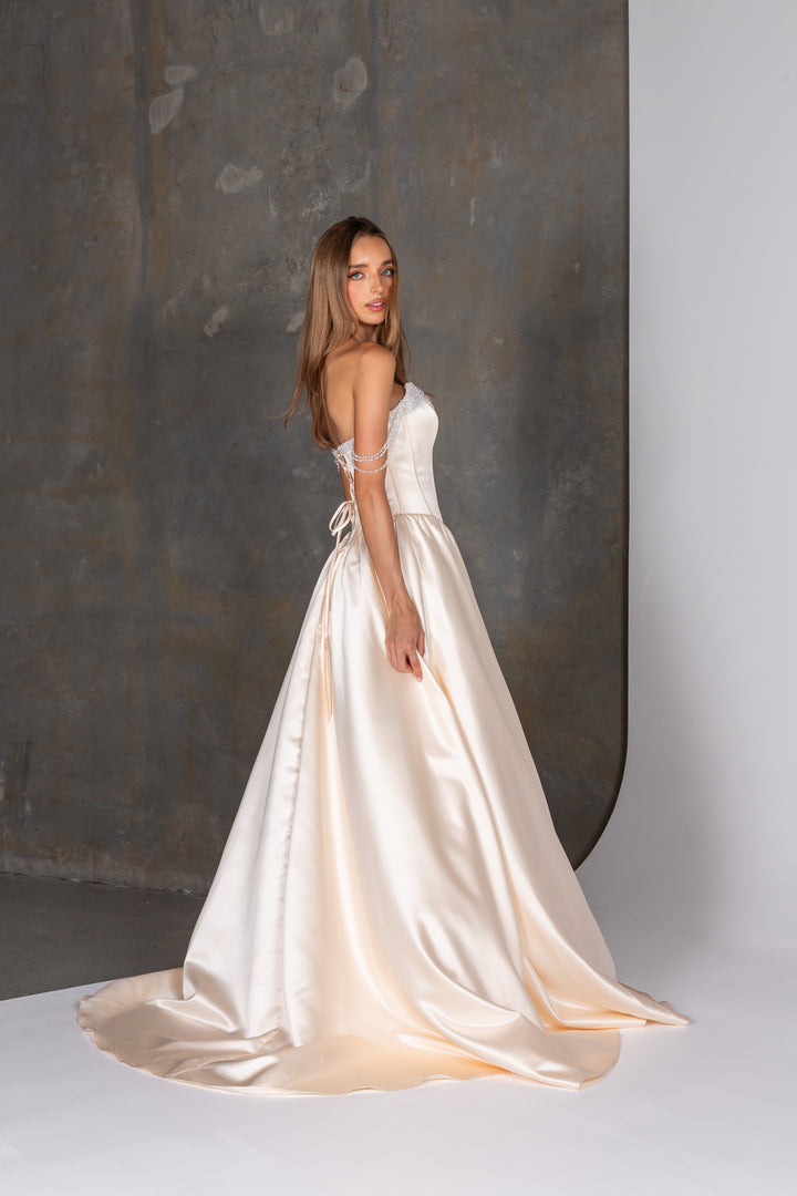 Denice Dress in Vanilla by Tania Olsen PO26127
