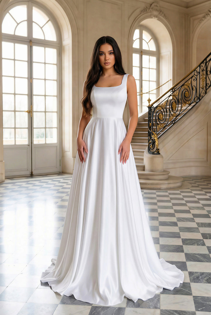 Jill Dress in White by Nicoletta NBM2018