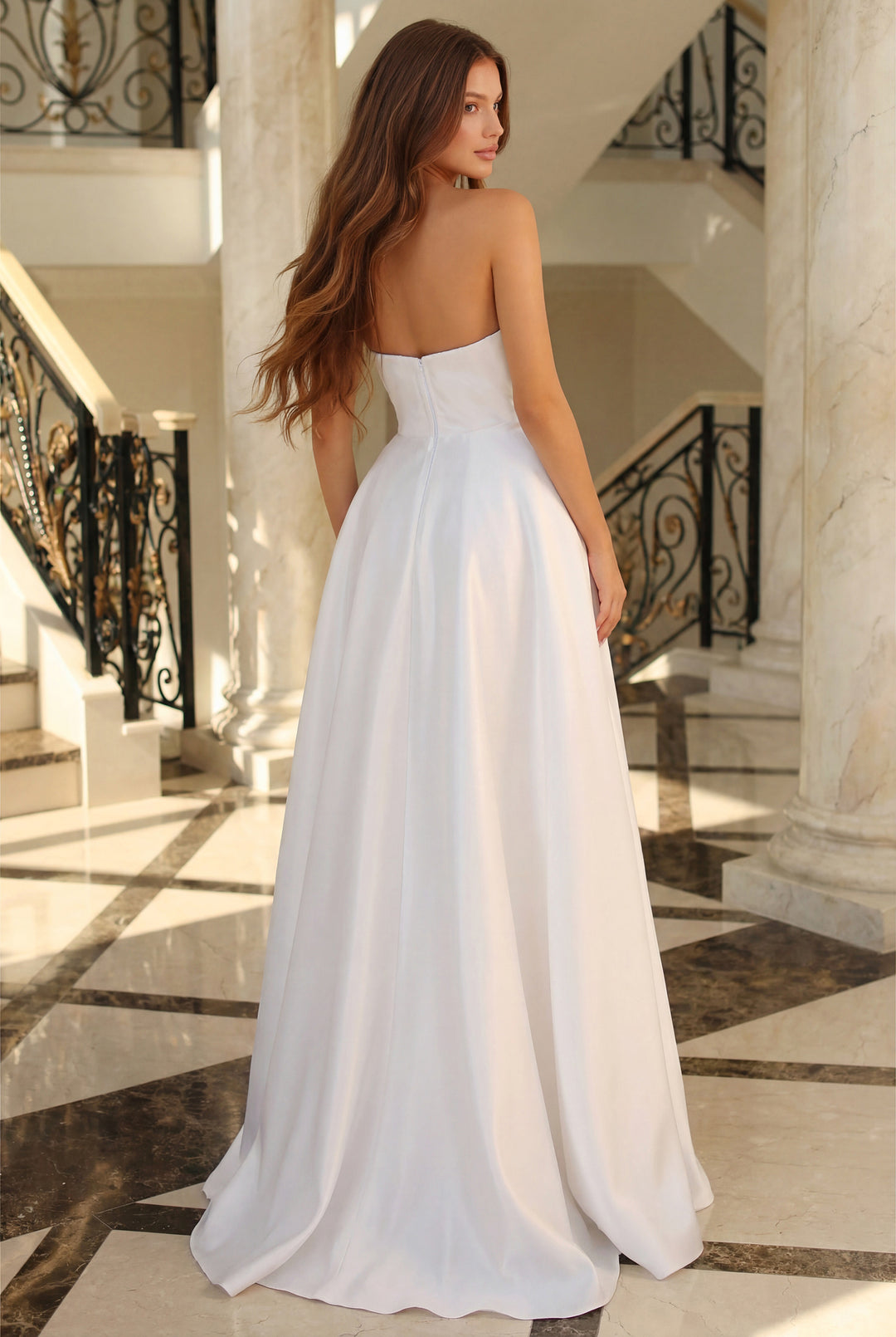 Georgie Dress in White by Nicoletta NC1076