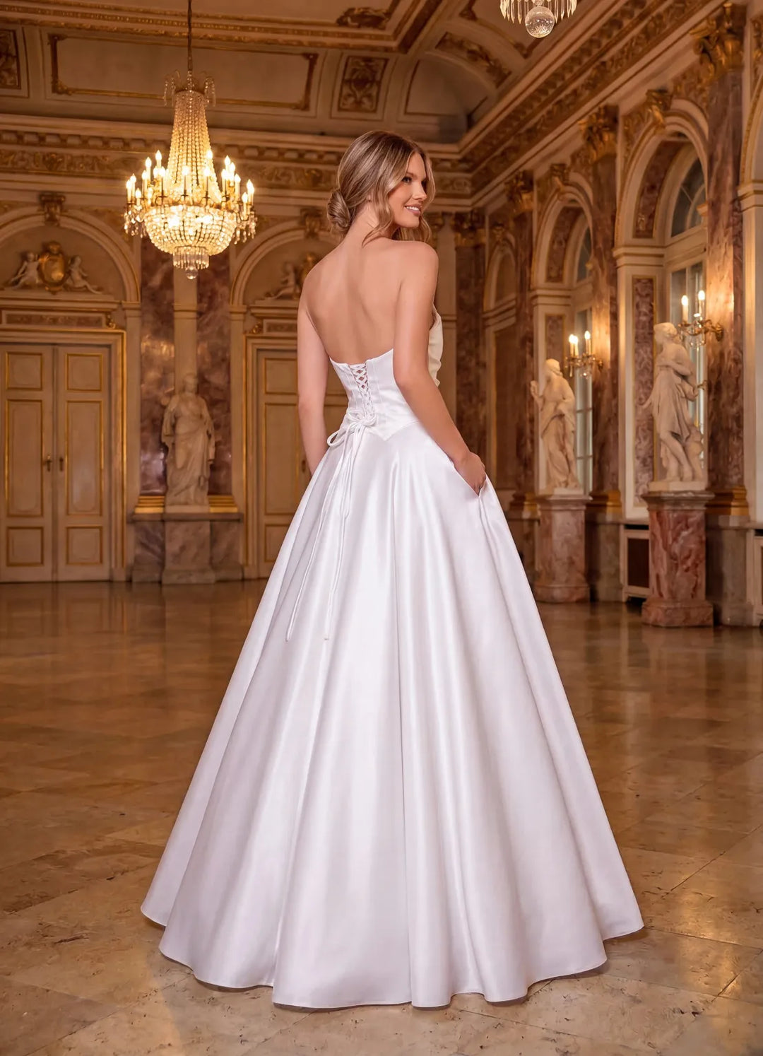 Ray Dress in Ivory by Nicoletta NC3003