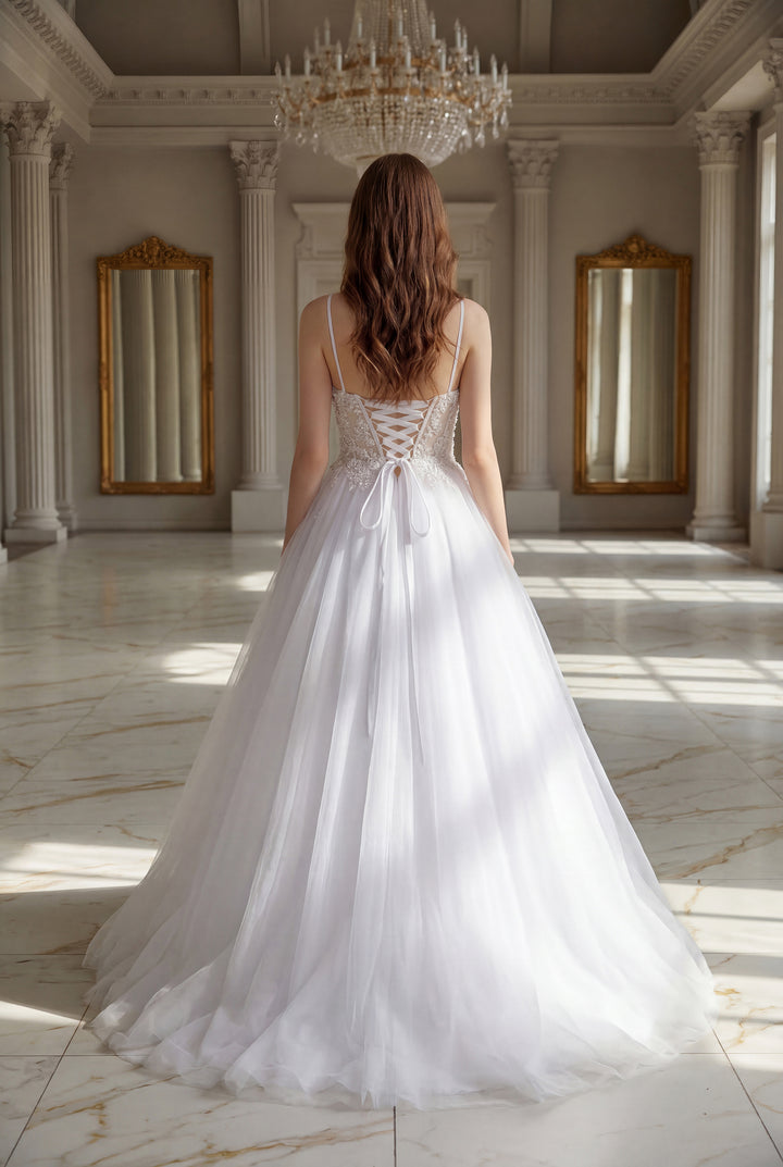 Linda Dress by Nicoletta in White NC3020
