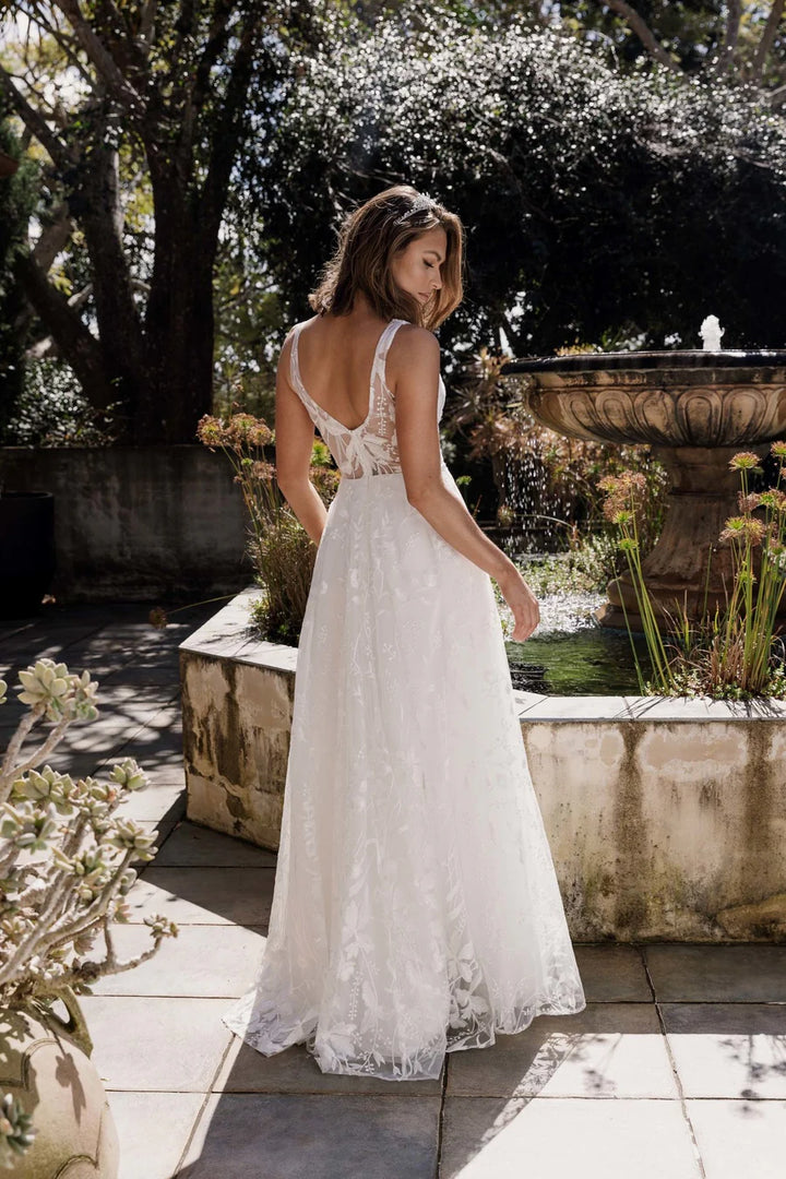 Fleur Dress in Vintage White by Tania Olsen PO938