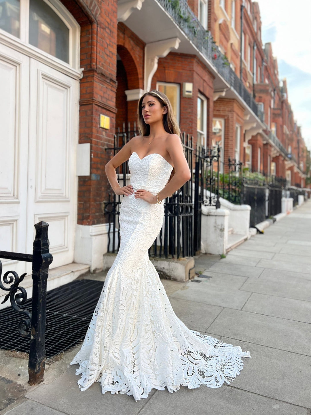 Hayes Dress in Ivory by Jadore JX6068 - ElissaJay Boutique