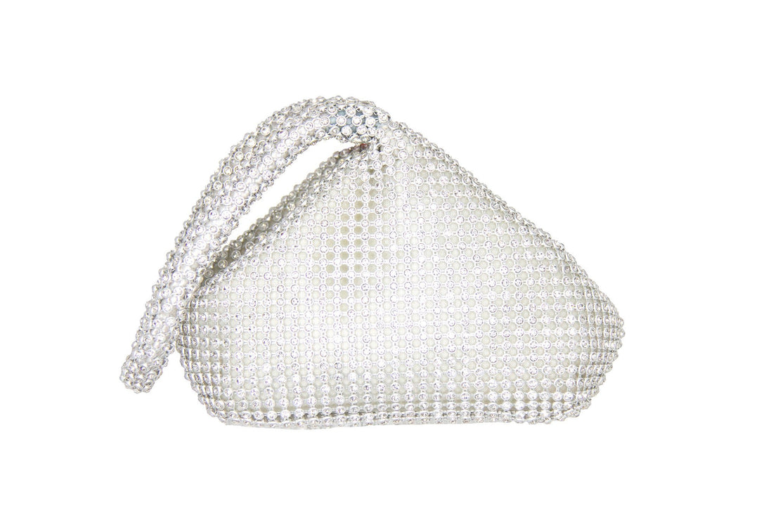 Silver Diamante Wristlet Bag - ElissaJay Boutique