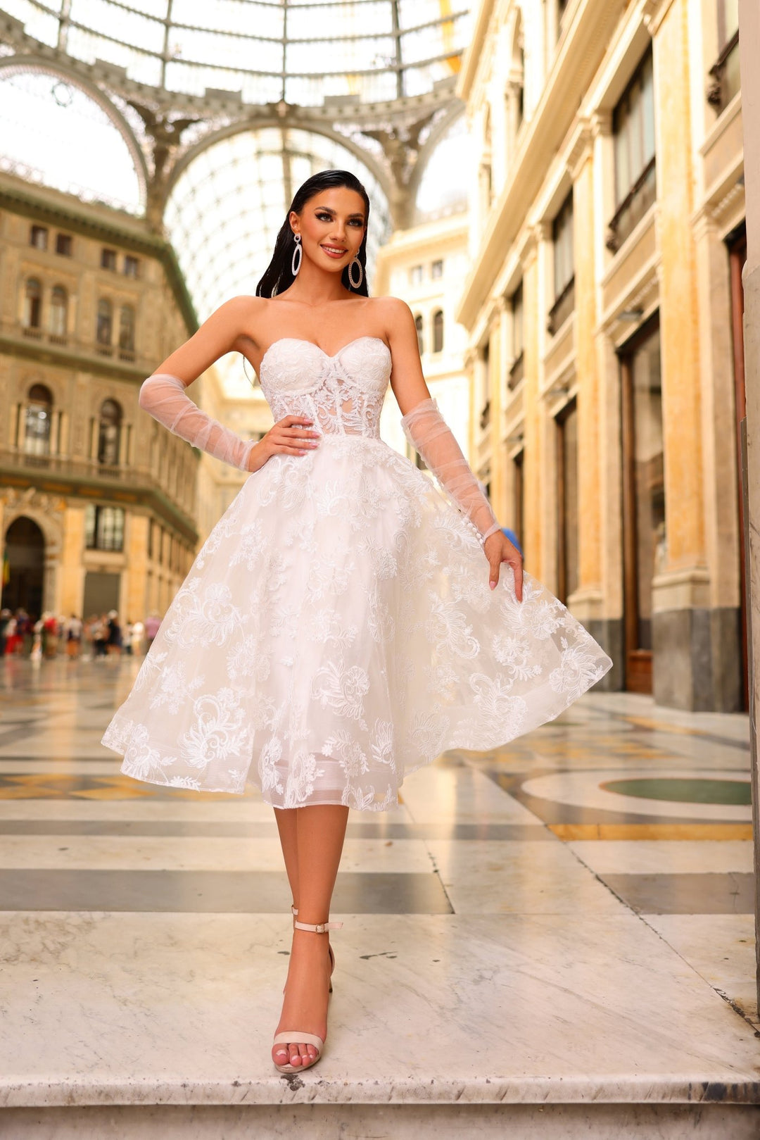Farah Dress by Nicoletta NC1004 - ElissaJay Boutique