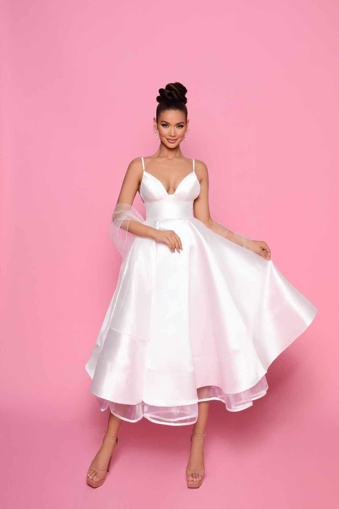 Etta Dress in Ivory by Nicoletta NP175 - ElissaJay Boutique