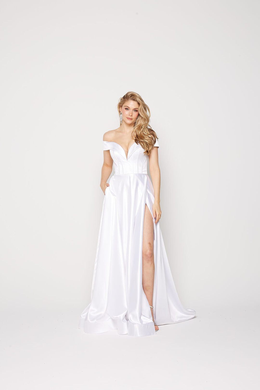 Willa Dress in White by Tania Olsen PO2311 - ElissaJay Boutique