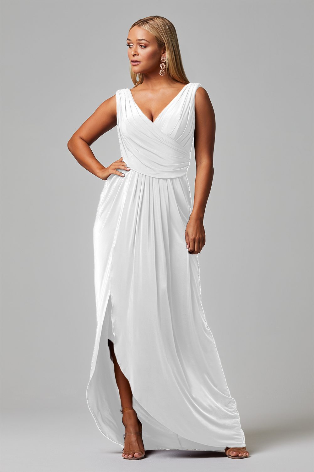Kalani Dress in Vintage White By Tania Olsen TO817 - ElissaJay Boutique